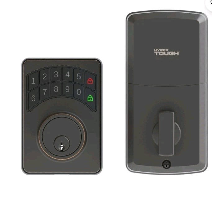 Hyper Tough Digital Deadbolt With Electrical Keypad (1752004)