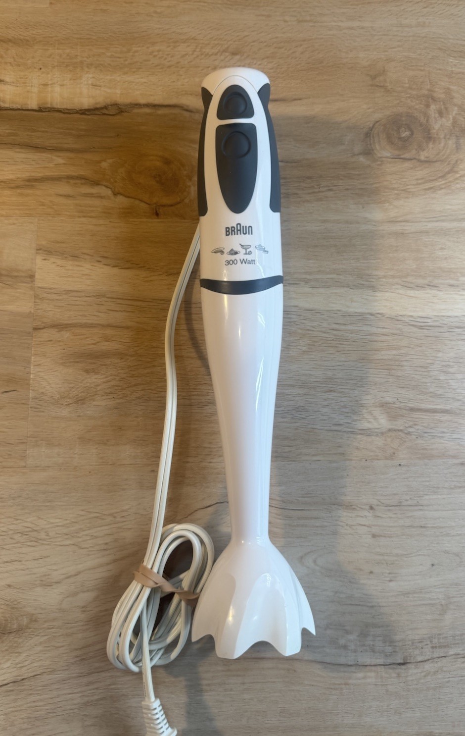 Braun Type 4193 300W Hand Blender w/ Mixing Shaft Attachment Tested Working