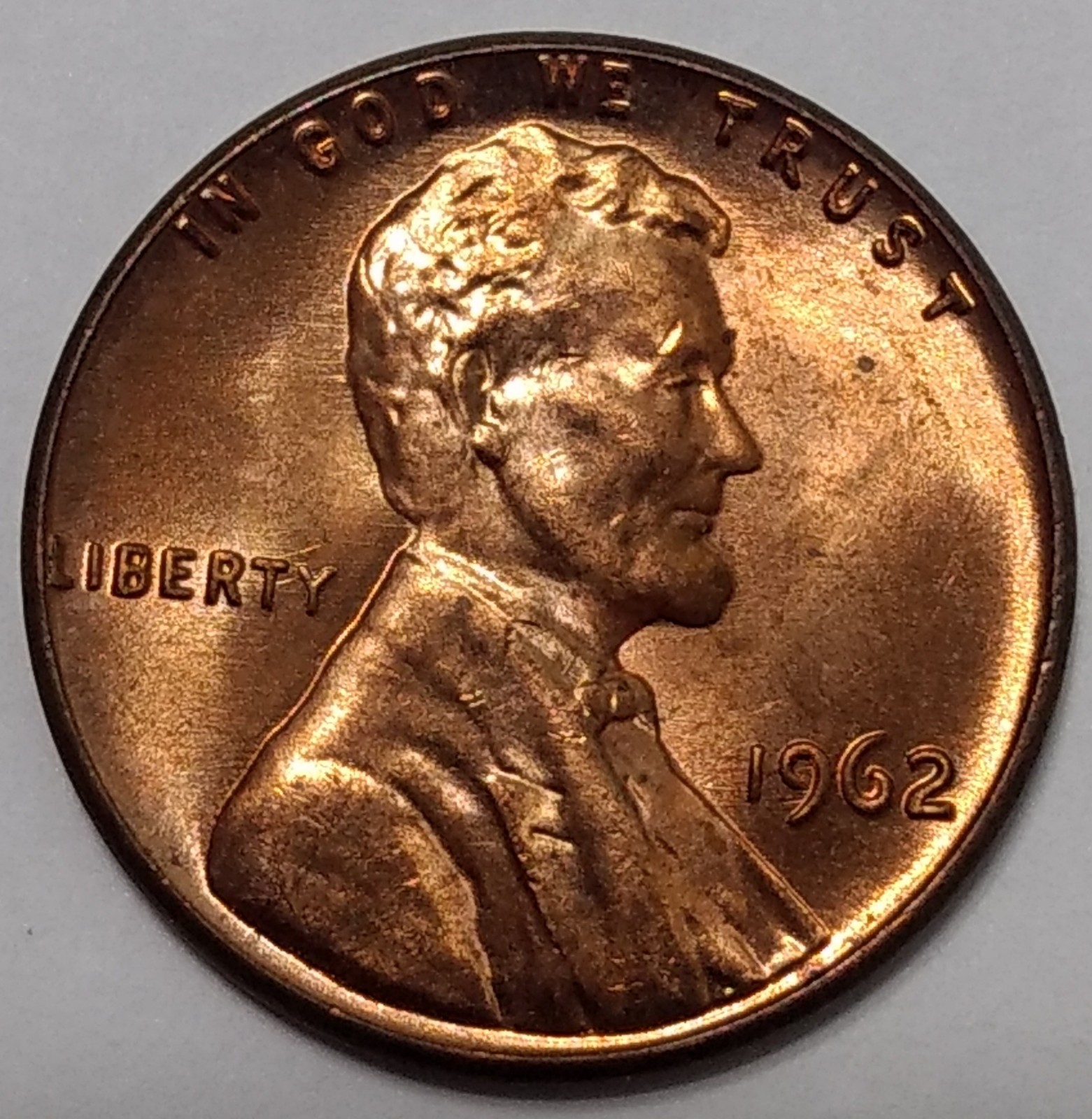 1962 Mint State BN/RB Lincoln Cent
