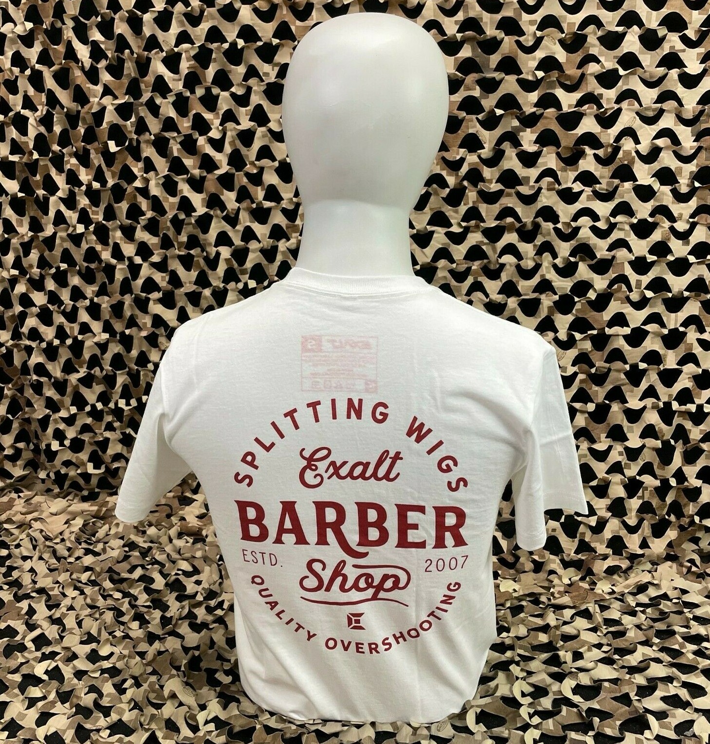 NEW SMALL Exalt Barber Shop Paintball T-Shirt - White