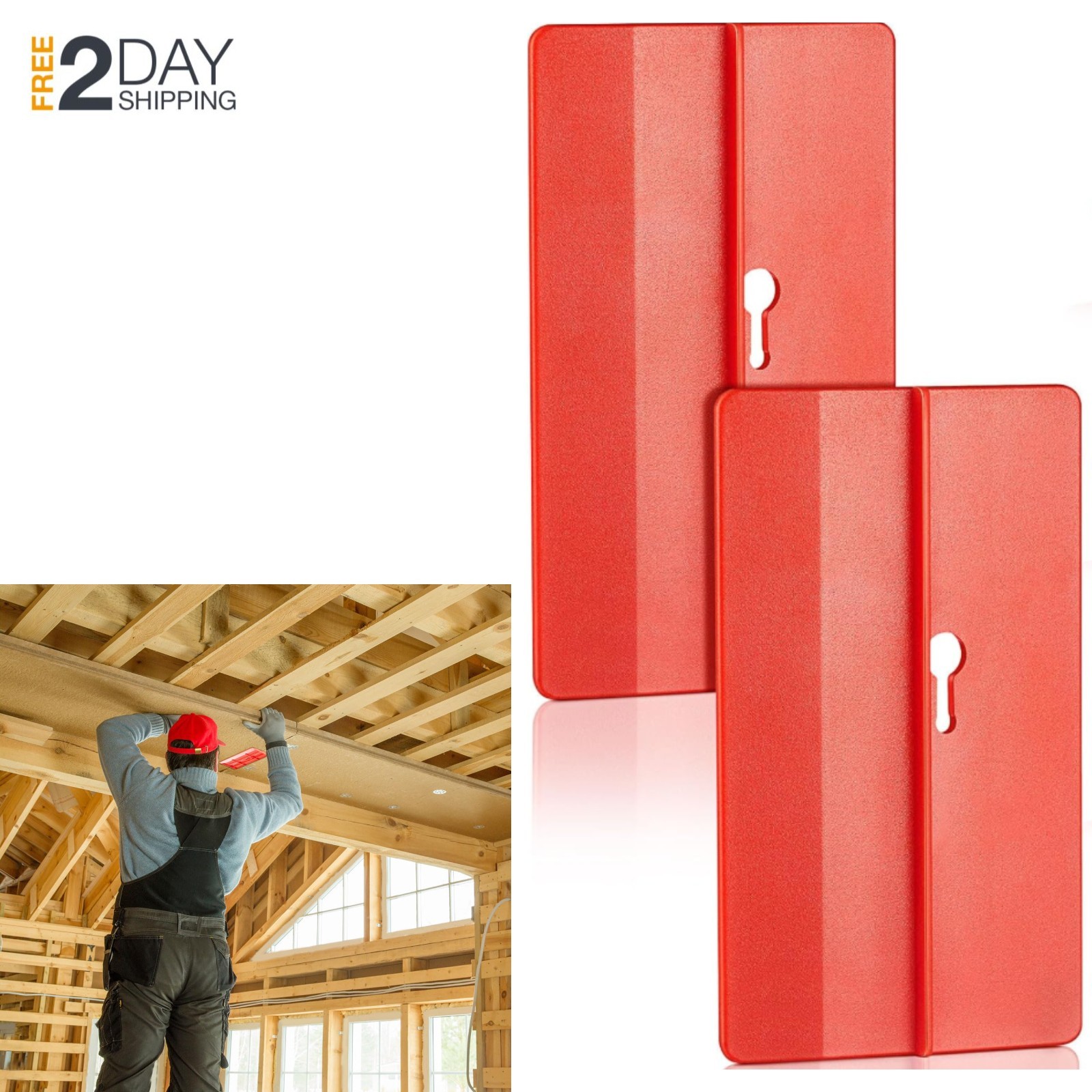 Professional Drywall Board Support Clips 2pc Ceiling Installation Tool BoardMate