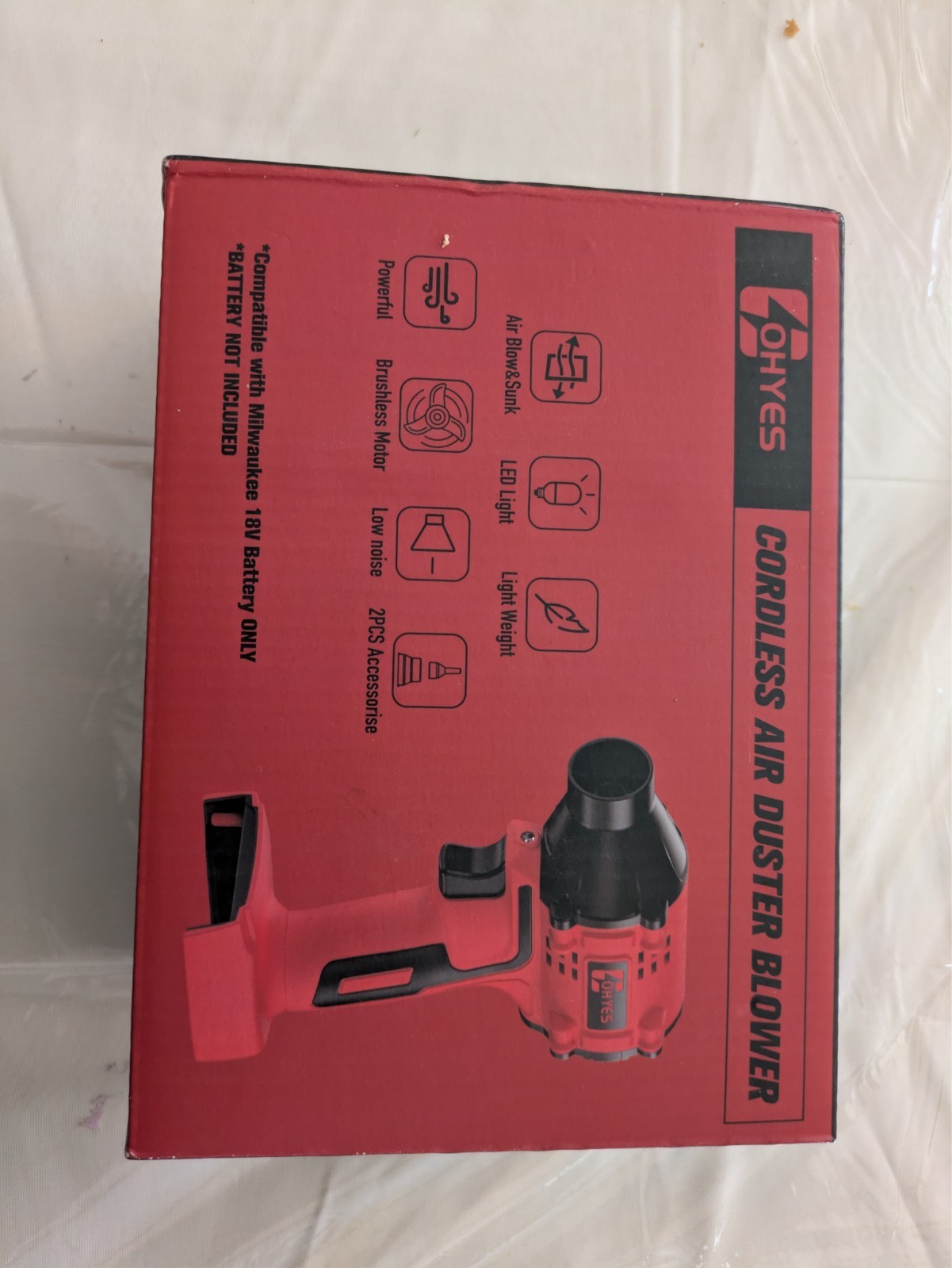 ohyes cordless air duster blower battery not included