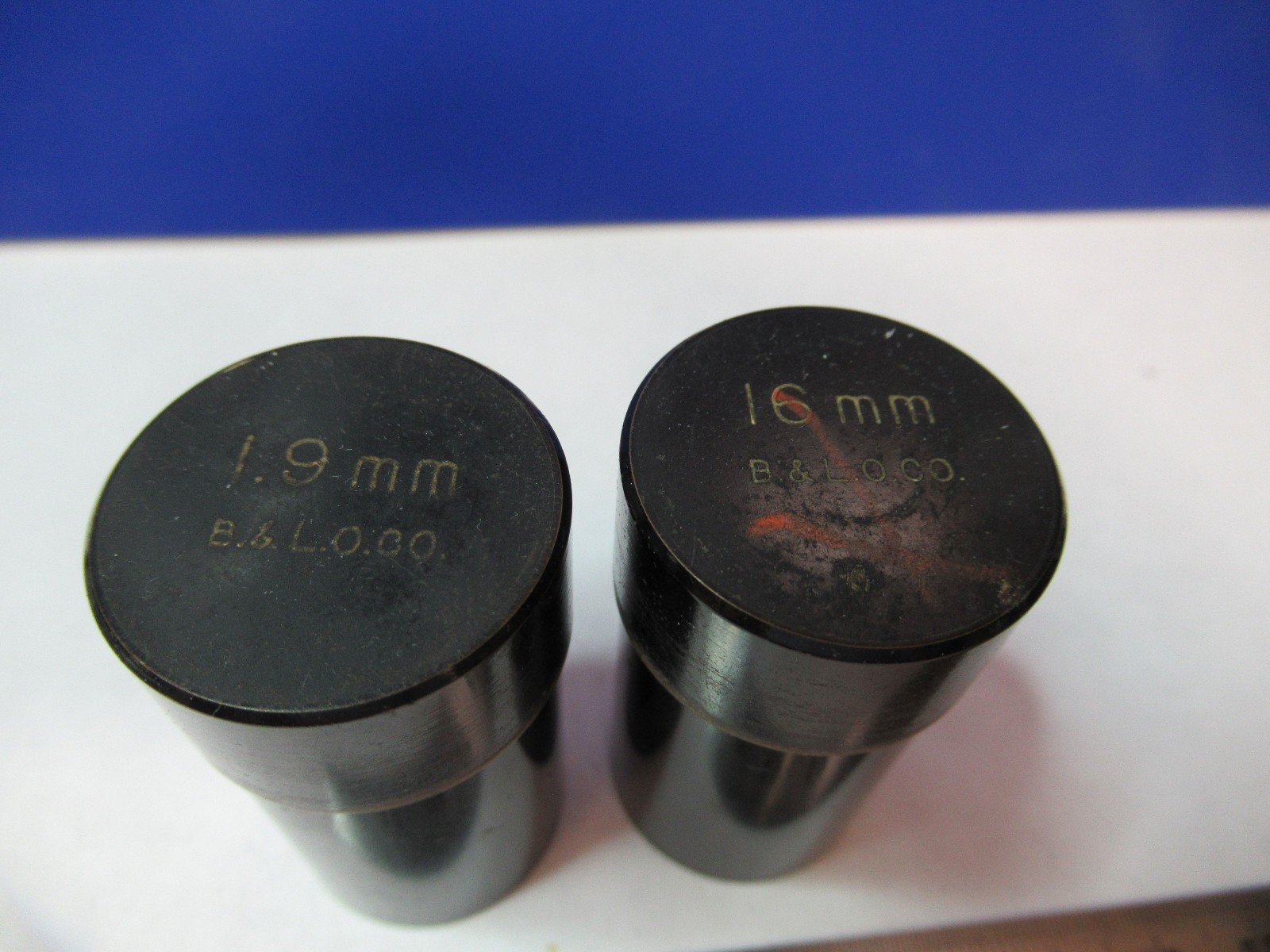 LOT BAUSCH LOMB BRASS CONTAINER OBJECTIVES MICROSCOPE PART AS PICTURED V1-B-42