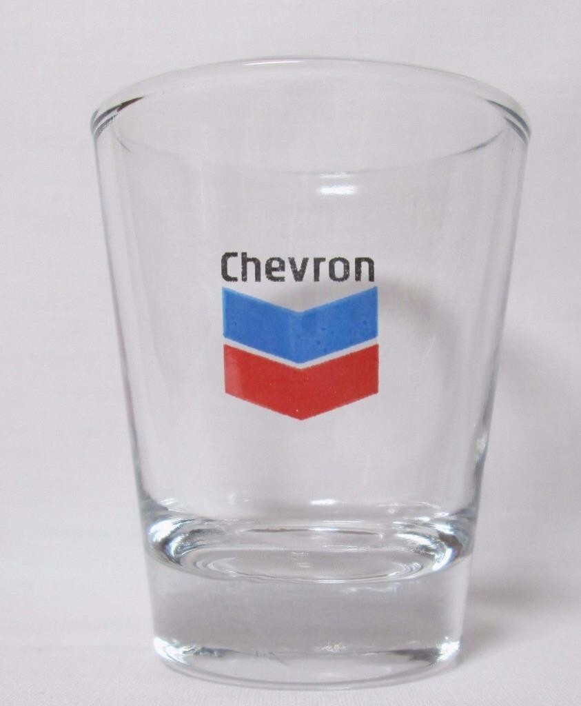 Chevron Gasoline 1½ Shot Glass