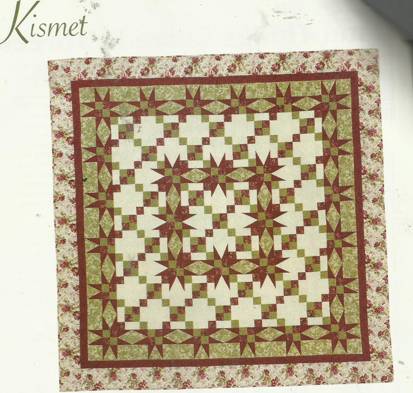 C0594 KISMET QUILT PATTERN/INSTRUCTIONS