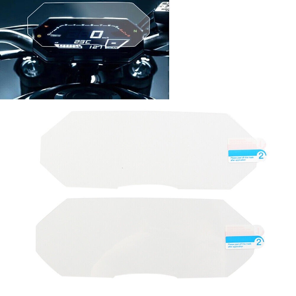 2 Pcs Speedometer Dashboard Screen Protector Film Cover For YAMAHA MT07 FZ-07