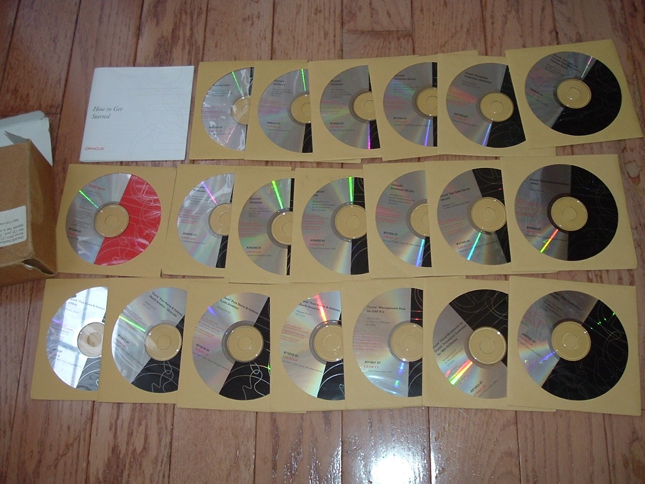Oracle 9i Database installation CD Pack Release 2 9.2.0.1.0 MS Windows 20 disks