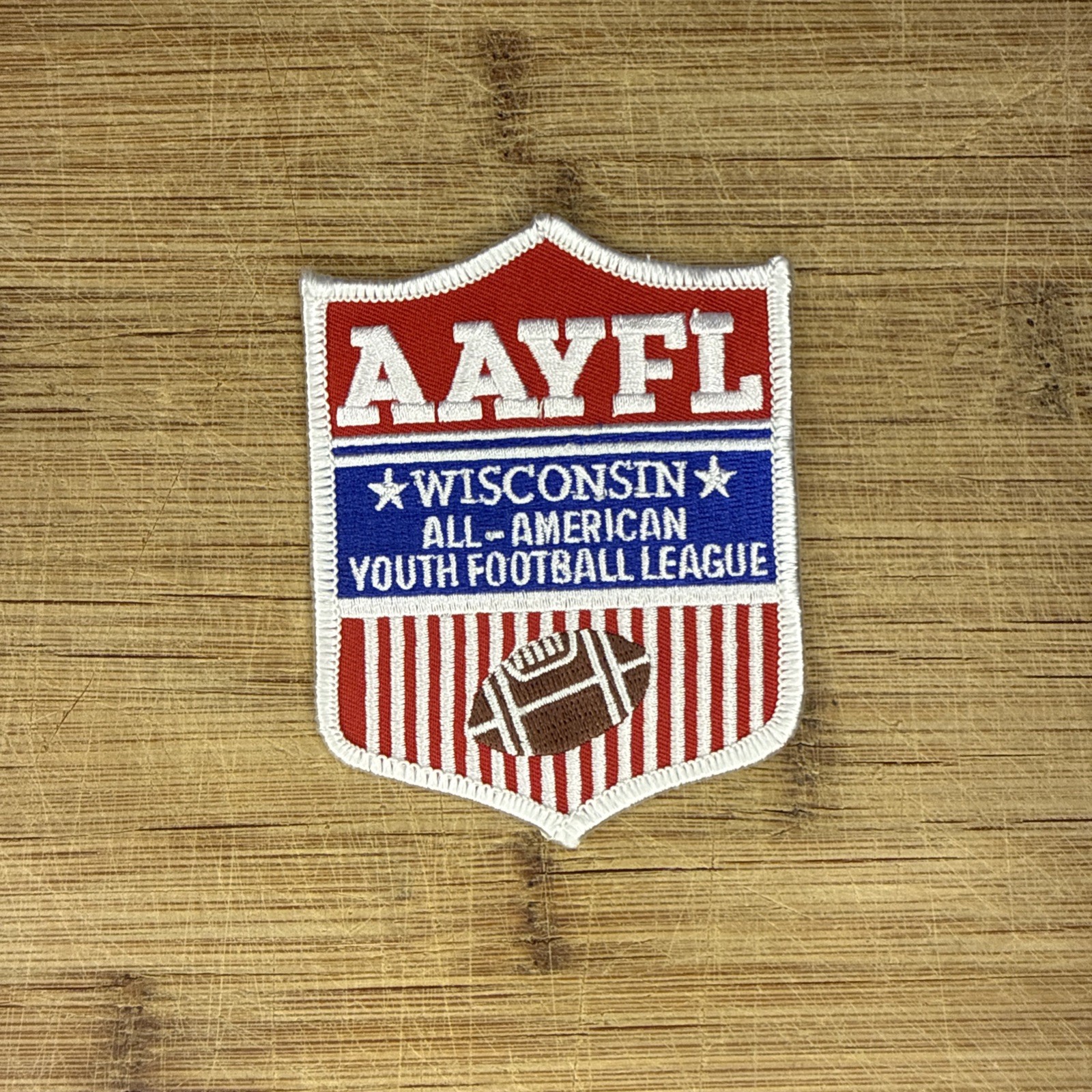 AYFL Wisconsin All American Youth Football League Patch 3.75x3In