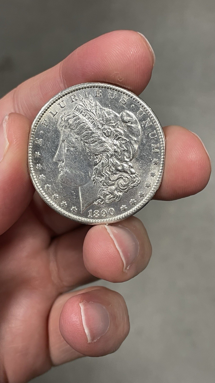 1890-S Morgan Dollar $1 BU -90% Silver