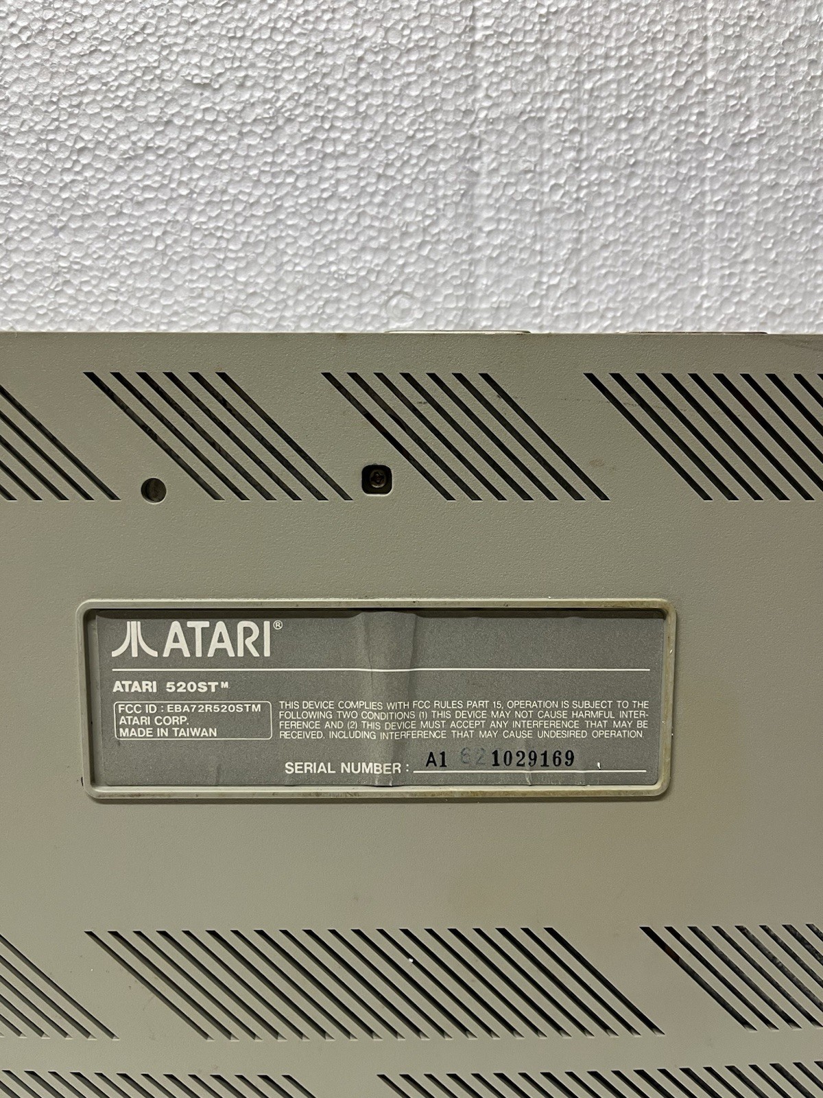 Atari 520ST STM Computer w/ Power Supply - Tested & Working!