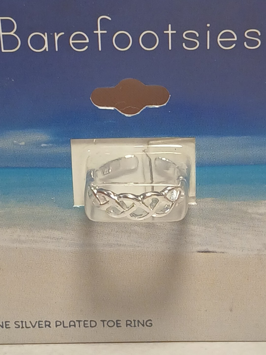 Barefoot Beach Sterling Silver 5 Bead Toe Ring New