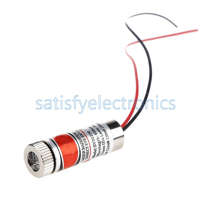 5PCS 5mW 650nm Line Red Laser ModuleFocus Adjustable Laser Head 5V Module