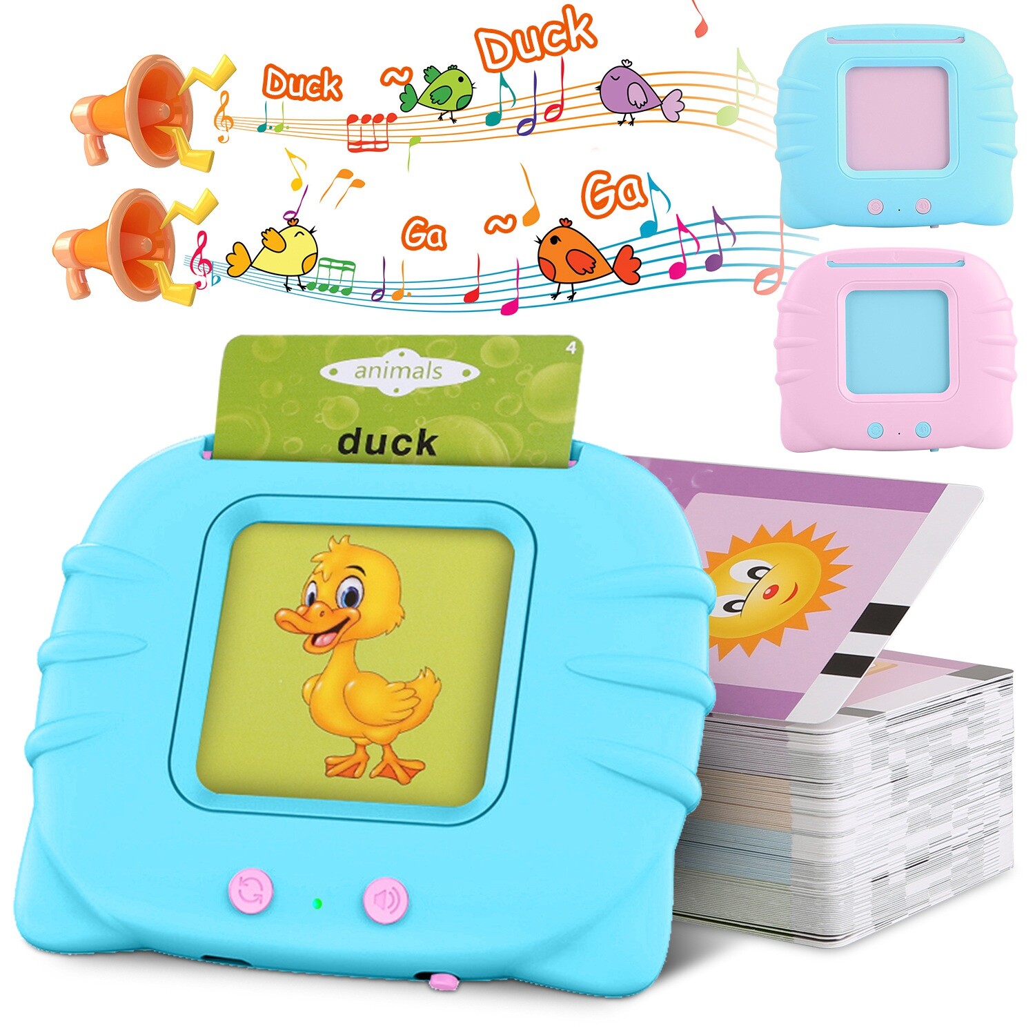 Talking Flash Cards for Toddler Learning Educational Machine Speech Therapy Toy