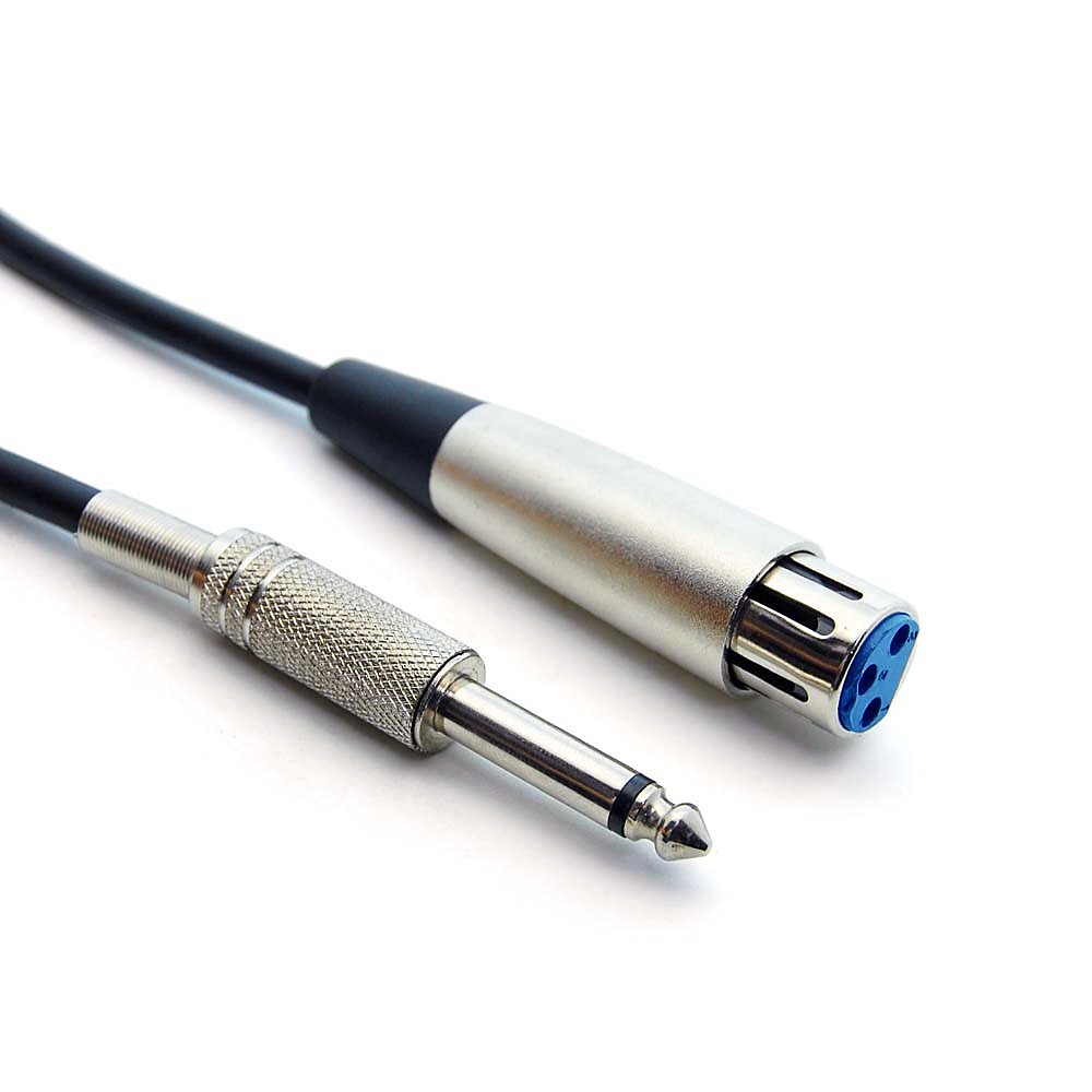10ft  XLR Female to 1/4 inch Mono Male Audio Cable  10XR-01510