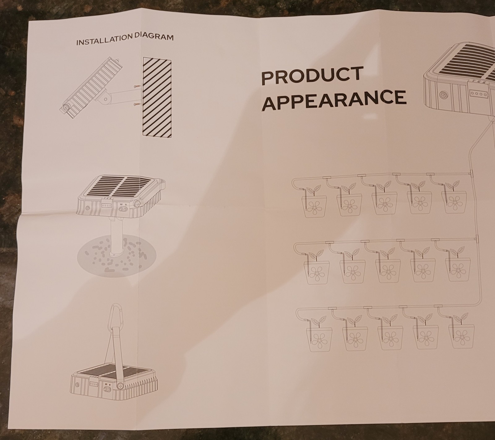 Solar Automatic Watering System For Plants With One Extra Hose Package