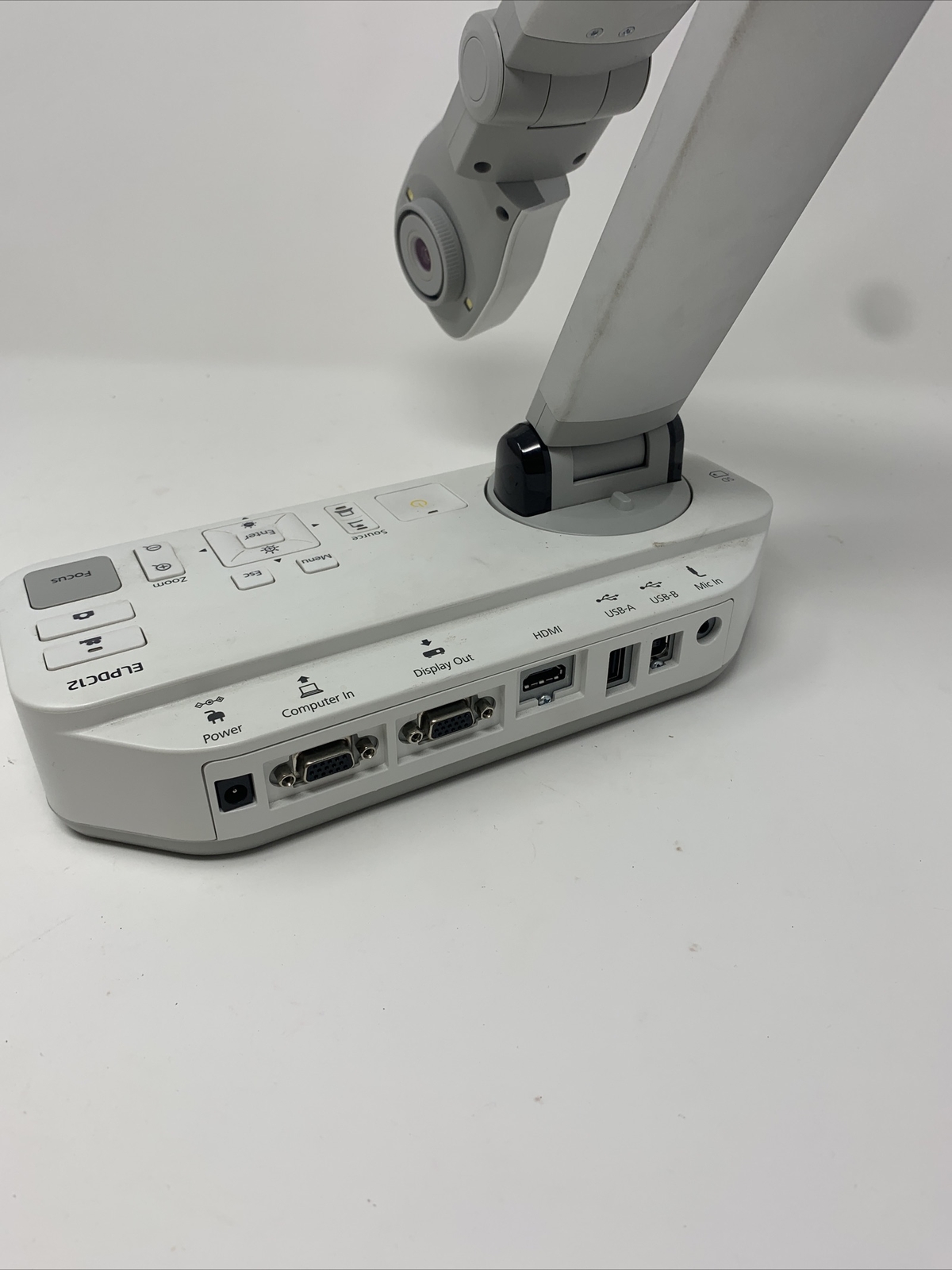 Epson document camera ELPDC-12 HDMI No power cord or remote sold not working