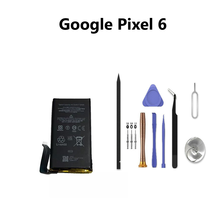 4614mAh Google Pixel 6 Capacity Battery Replacement with Tool Kit G9S9B GB7N6
