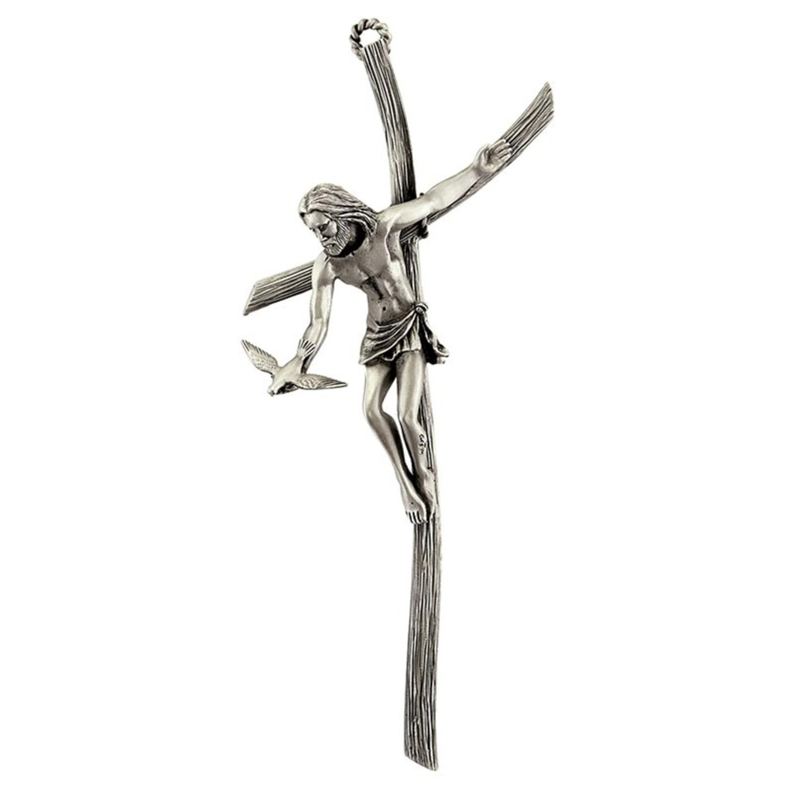 Christian Brands Gift Of Spirit Wall Crucifix - 8" H, Antique Pewter Finish