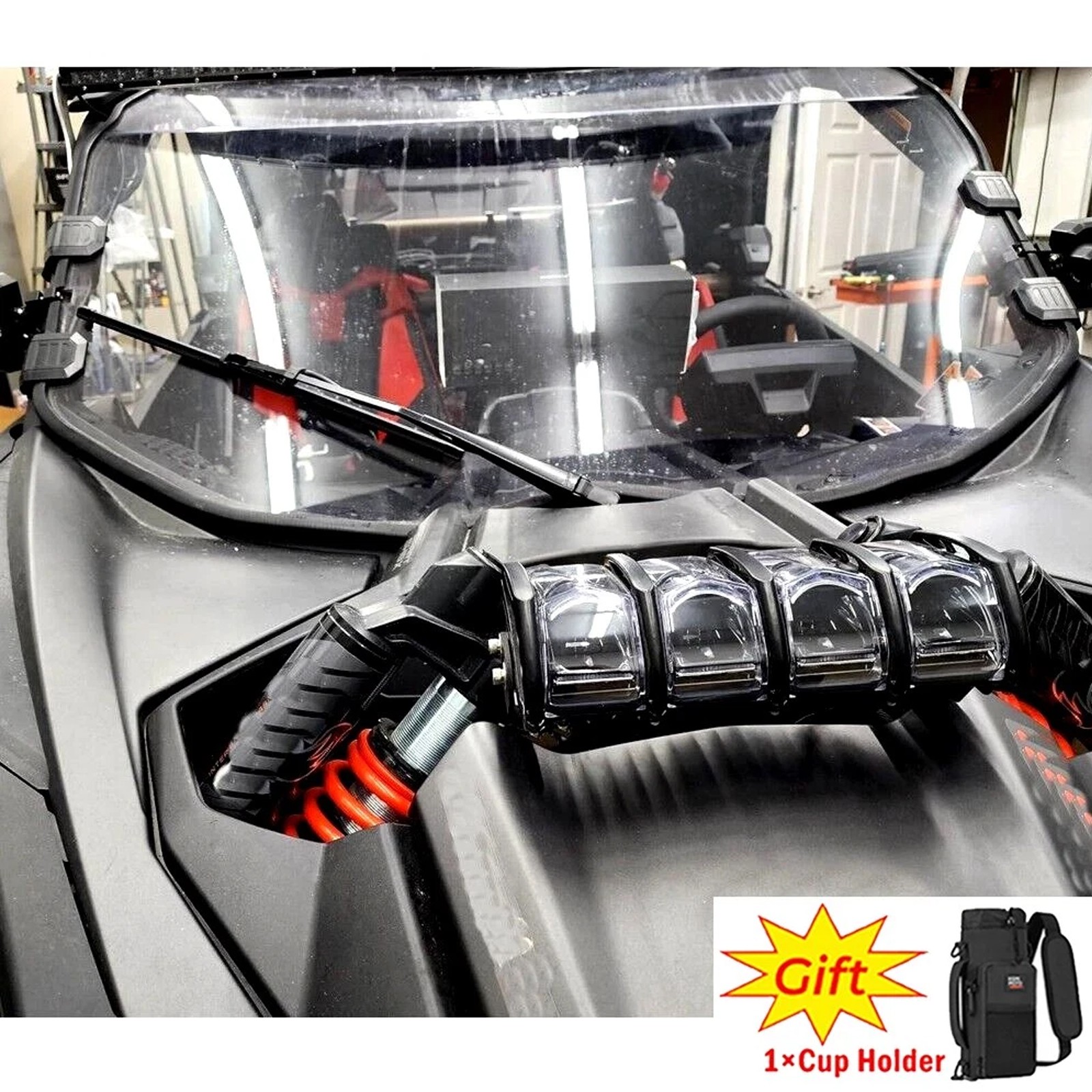 Front Full Windshield PC UV Protect For 2017-2026 Can Am Maverick X3 / X3 MAX