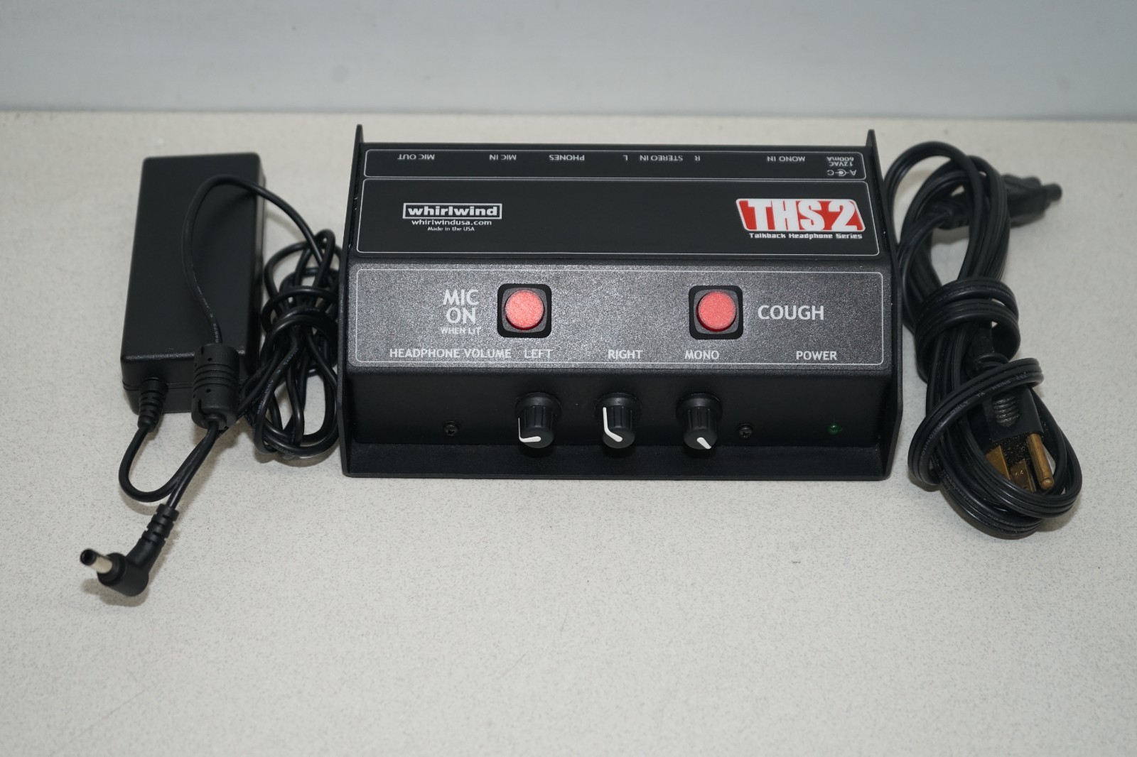 ^ Whirlwind THS-2 Talkback Headphone Sports Announcer Box #X7167