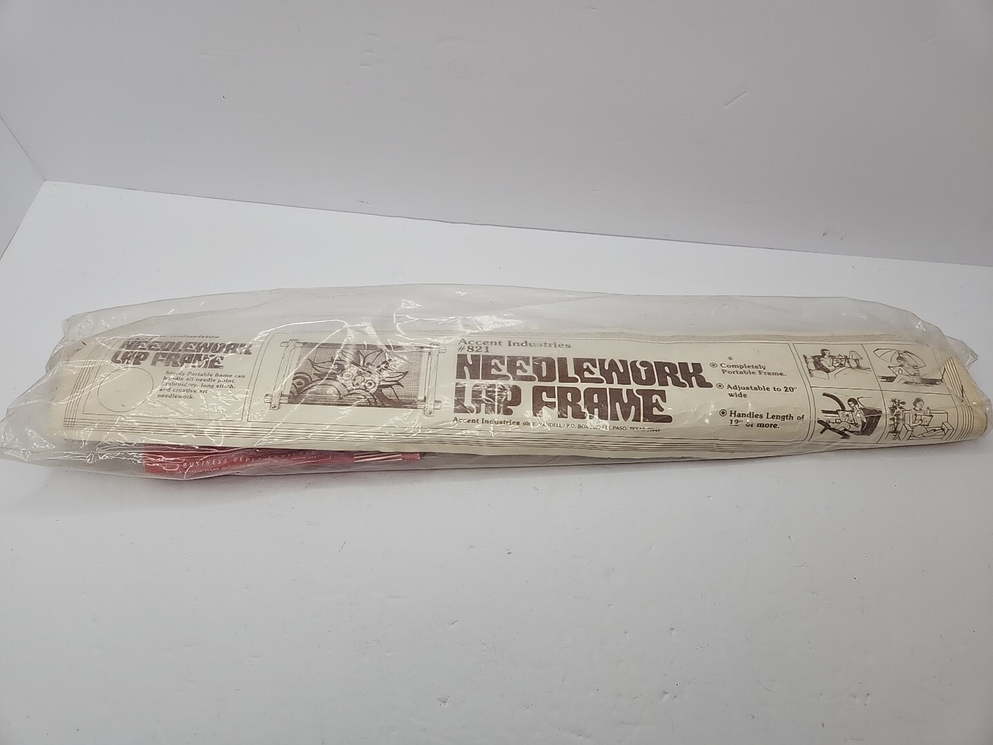 Vintage New Needlework Lap Frame Accent Industries #821 Wood Adjustable 20"