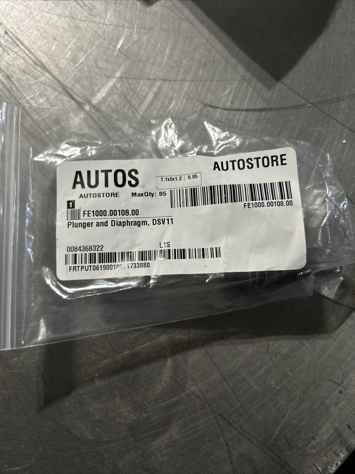 1000.00108.00 Fetco Kit, Dsv11 Diaphragm, Plunger Genuine OEM FE1000.00108.00