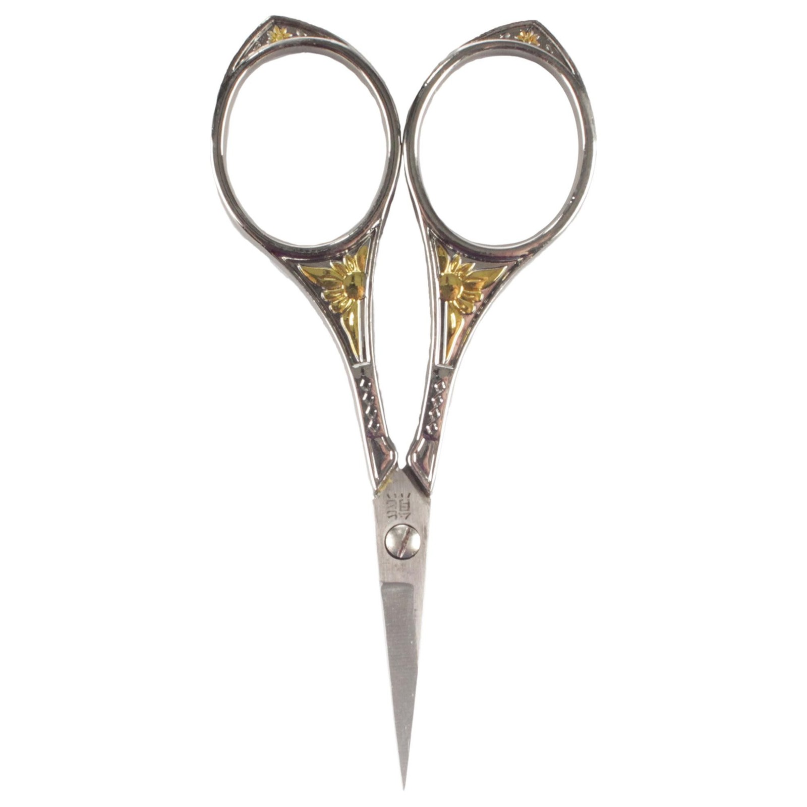 JubileeYarn Sun Motif Embroidery Craft Scissors - Silver - 1 Scissor
