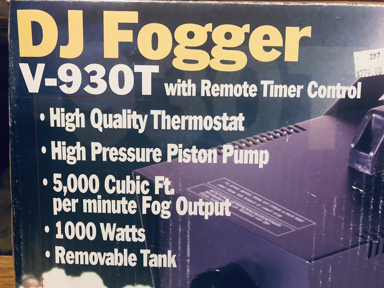 American DJ V Fogger 1000 Watt Remote Fog Machine V-9302 New All Sealed Inside