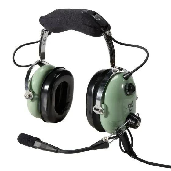 David Clark H10-60 Headset - Dual GA Plugs - Straight Cord
