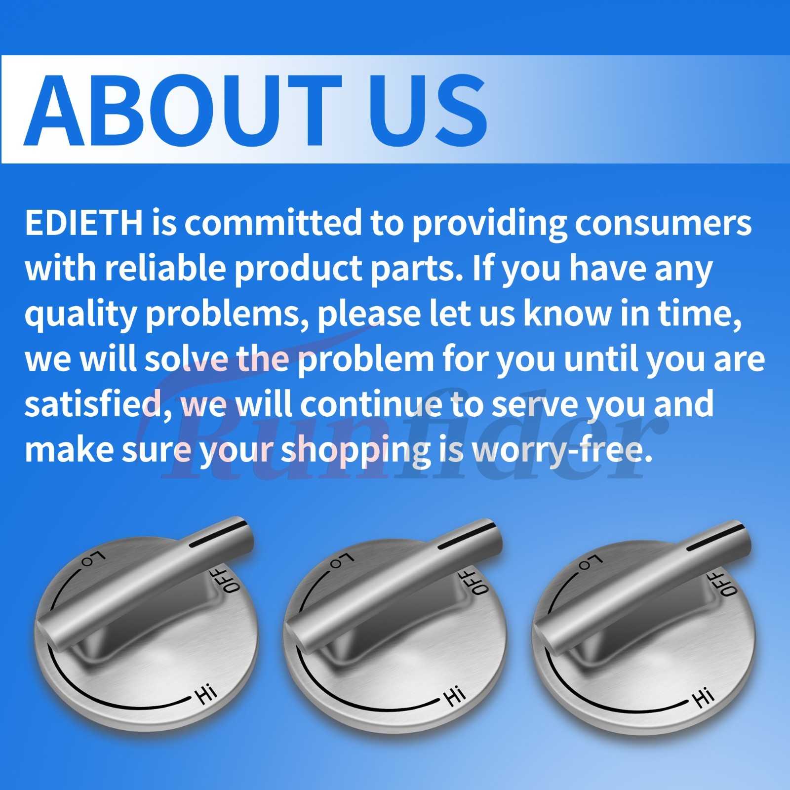 5‑Pack Surface Burner Knobs for Jenn‑Air/Maytag/KitchenAid – Repl. 74007733
