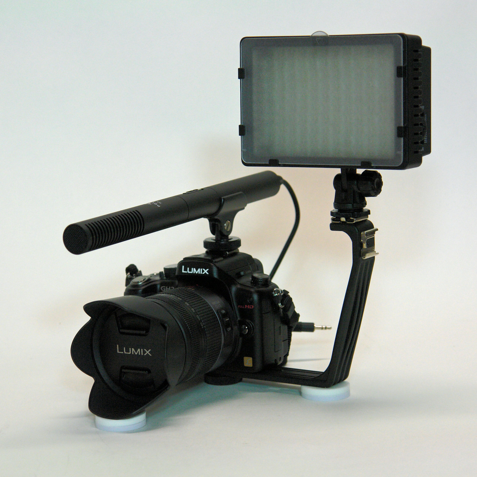 Pro AX100 VM SC-2L shotgun mic LED light for Sony AX100 AX53 AX33 CX900 4k sound