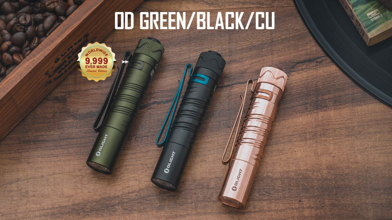 Olight i5R EOS 350 Lumen USB Rechargeable LED Flashlight, Purple, Plum, Rose Red