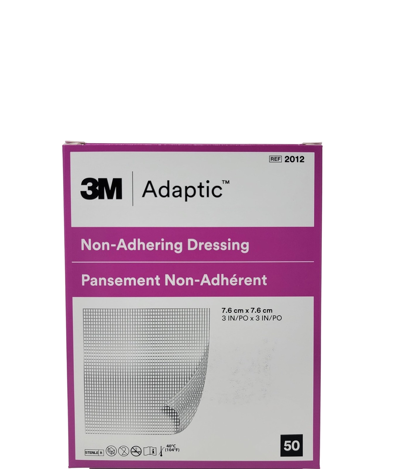 ADAPTIC Non-Adhering Dressing - Sterile 3" x - 50/Bx 7.6cm x
