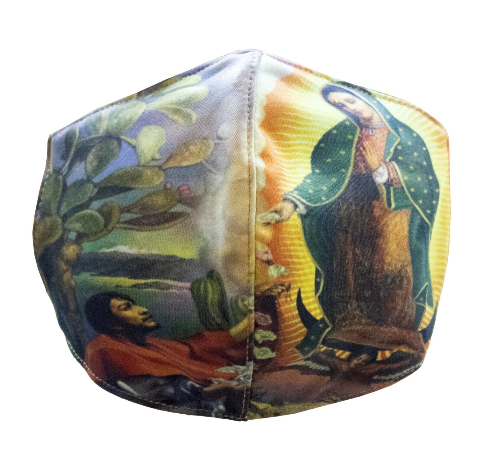 Face Mask Washable Reusable Adult Unisex Virgen and Juan Diego Design Sublimated