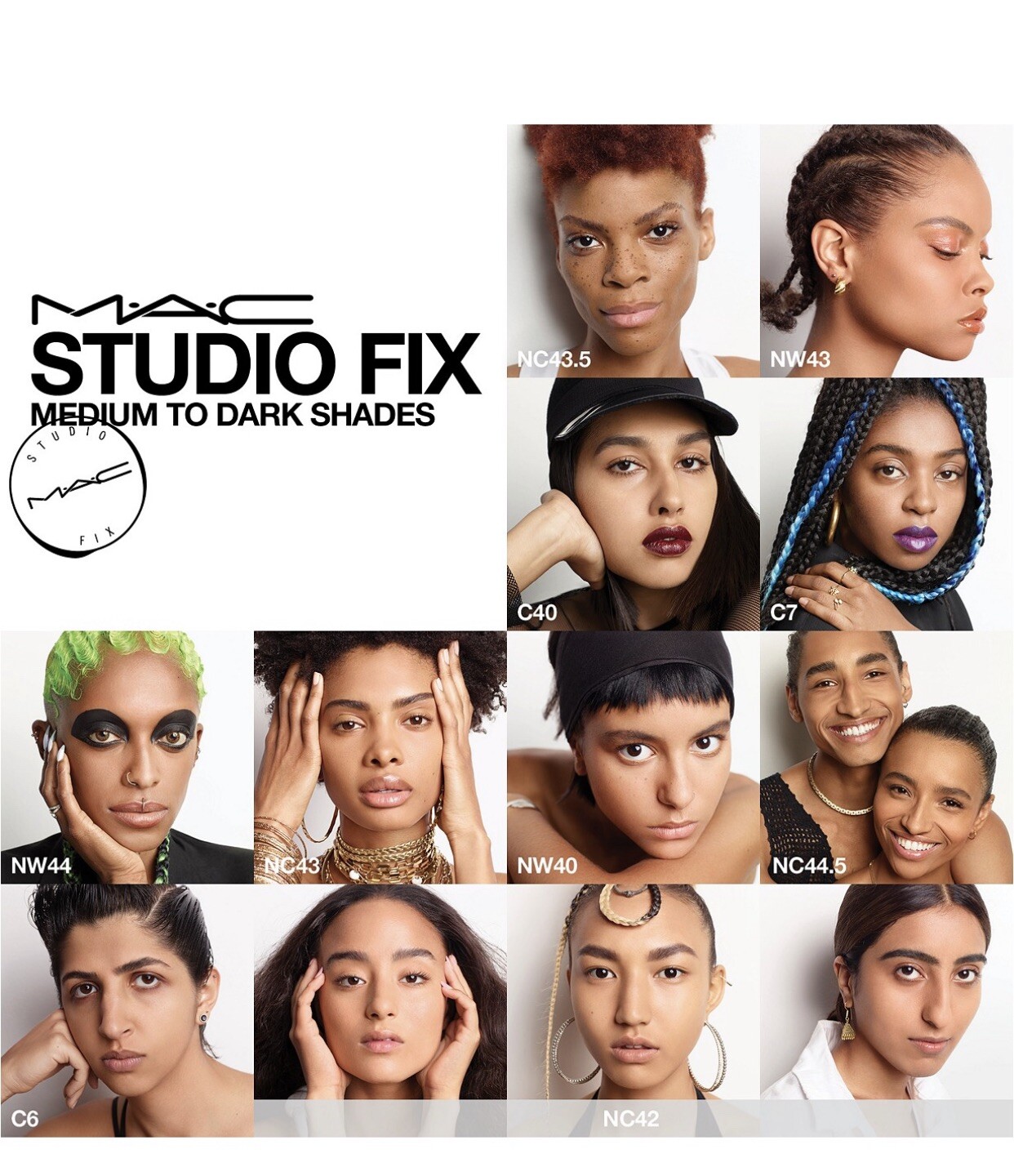 MAC Studio Fix Powder Plus Foundation Shade C7 Full Size 15g Original Formula