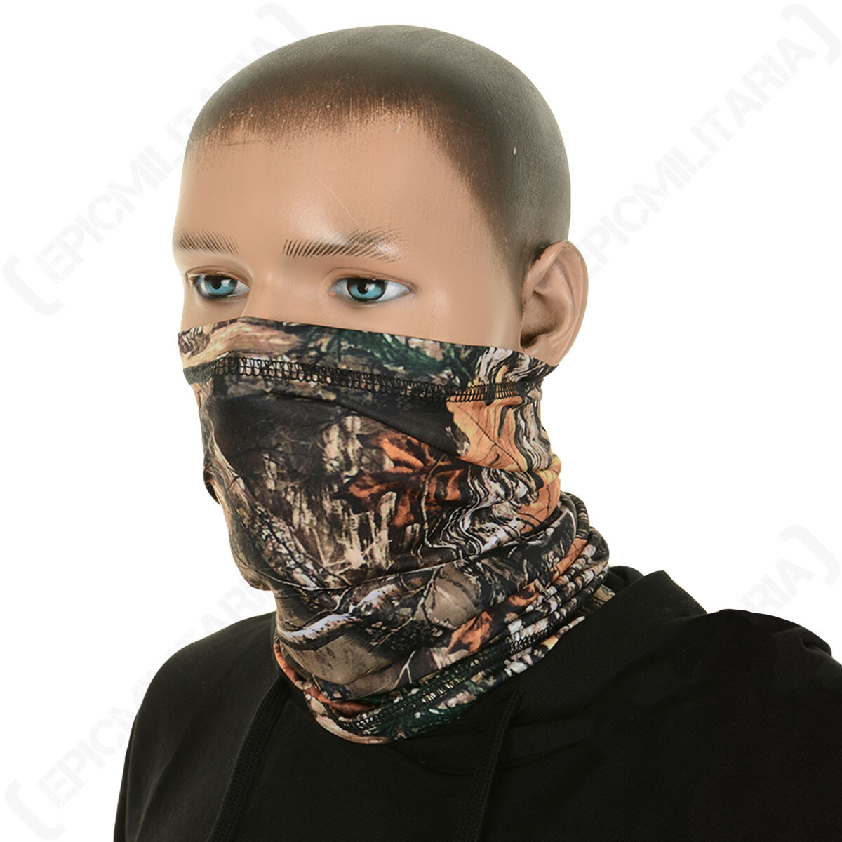 Multi Function Face Neck Scarf Gaiter Mask - Forest Camo - One Size Fits All