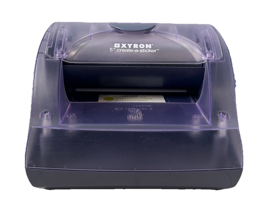 Xyron Model 500 Create a Sticker 5" Sticker Maker Used Adhesive Cartridge Inside