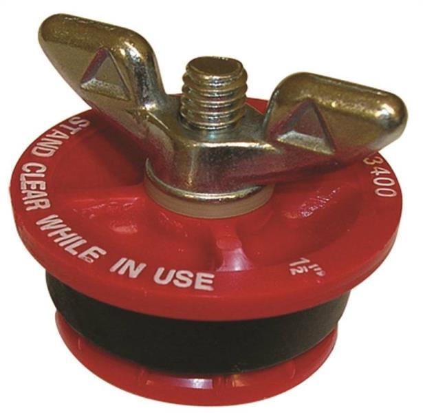 NEW OATEY 33401 PLASTIC RUBBER WING NUT 2" PLUMBING PIPE TEST PLUG 3898095