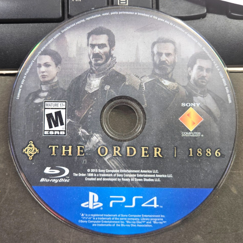 The Order: 1886 (PS4) PLAYSTATION 4 GOOD!!! DISC ONLY!!!