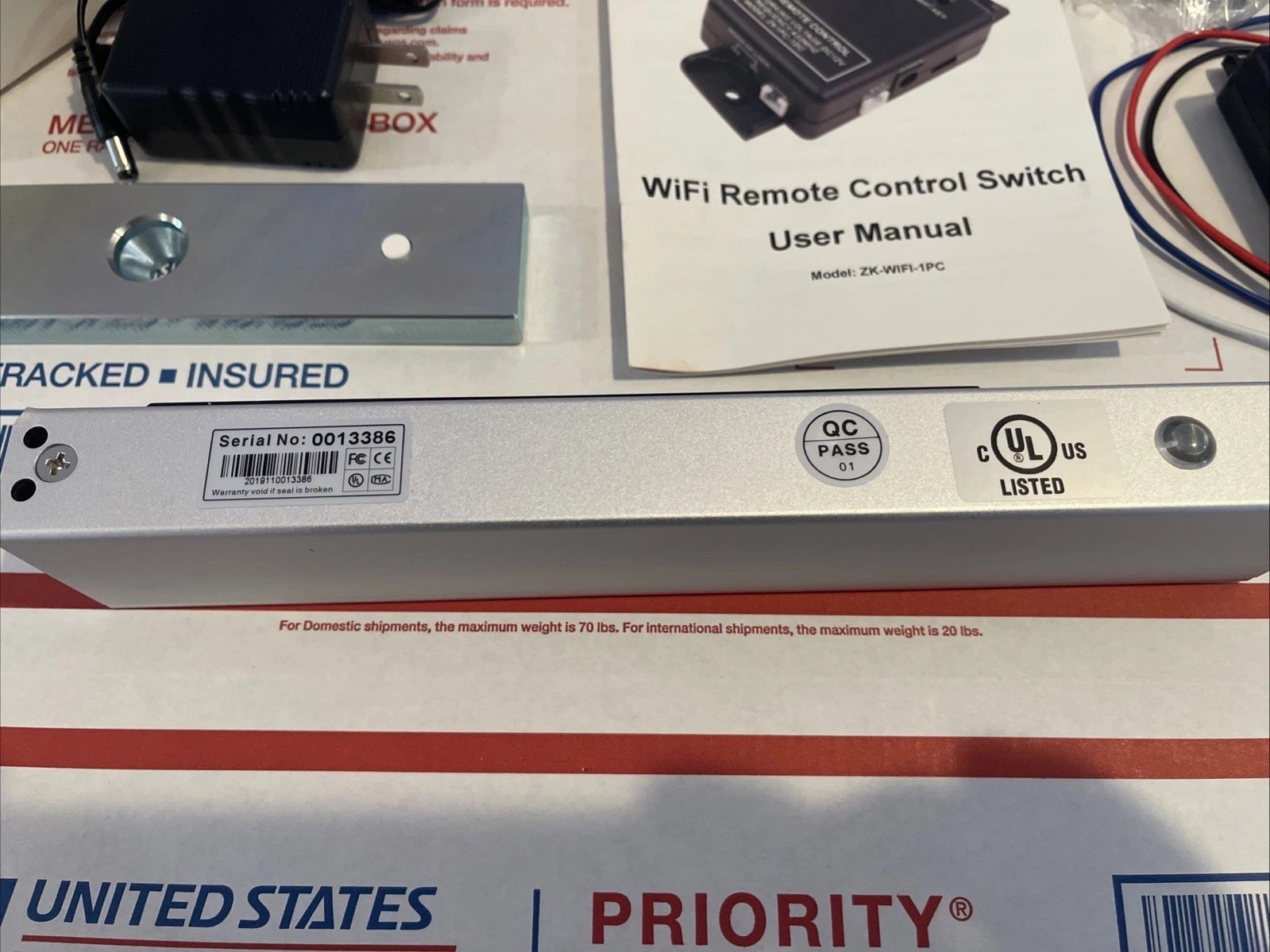 UHPPOTE Remote Door Access Control System 600Lbs Electromagnetic Lock Kit w/Z&L