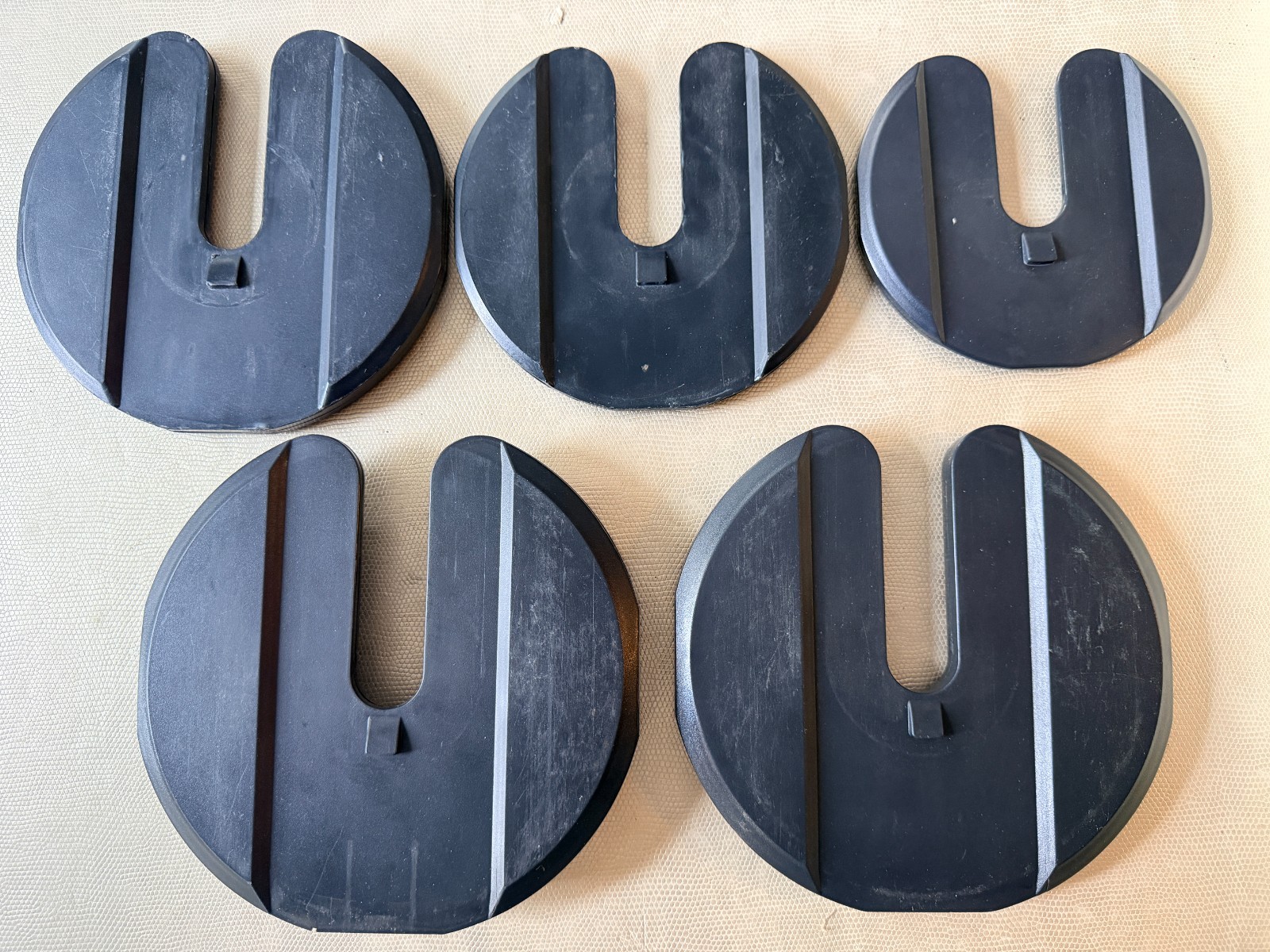 5 USED Bowflex SelectTech 552 Dumbbells Replacement Weight Plates SERIES 1 ONLY