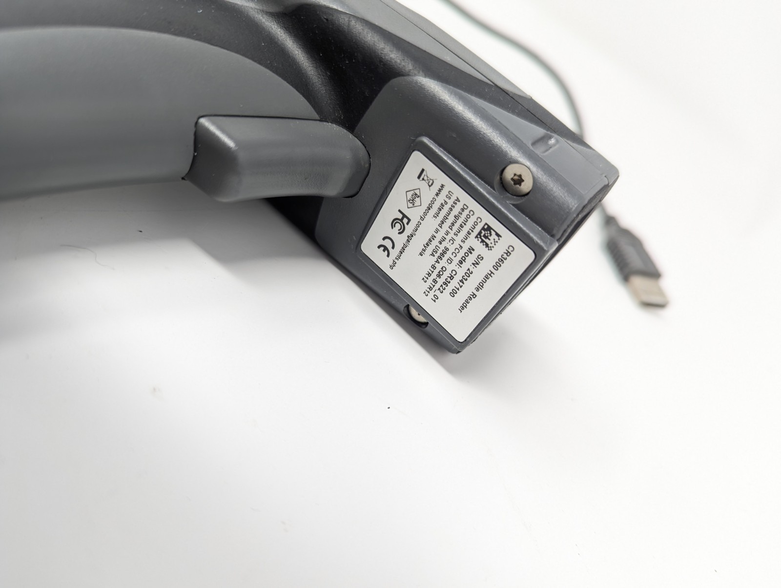 Code CR3600 Handle Reader With USB Cradle Charger CR3622 No Battery