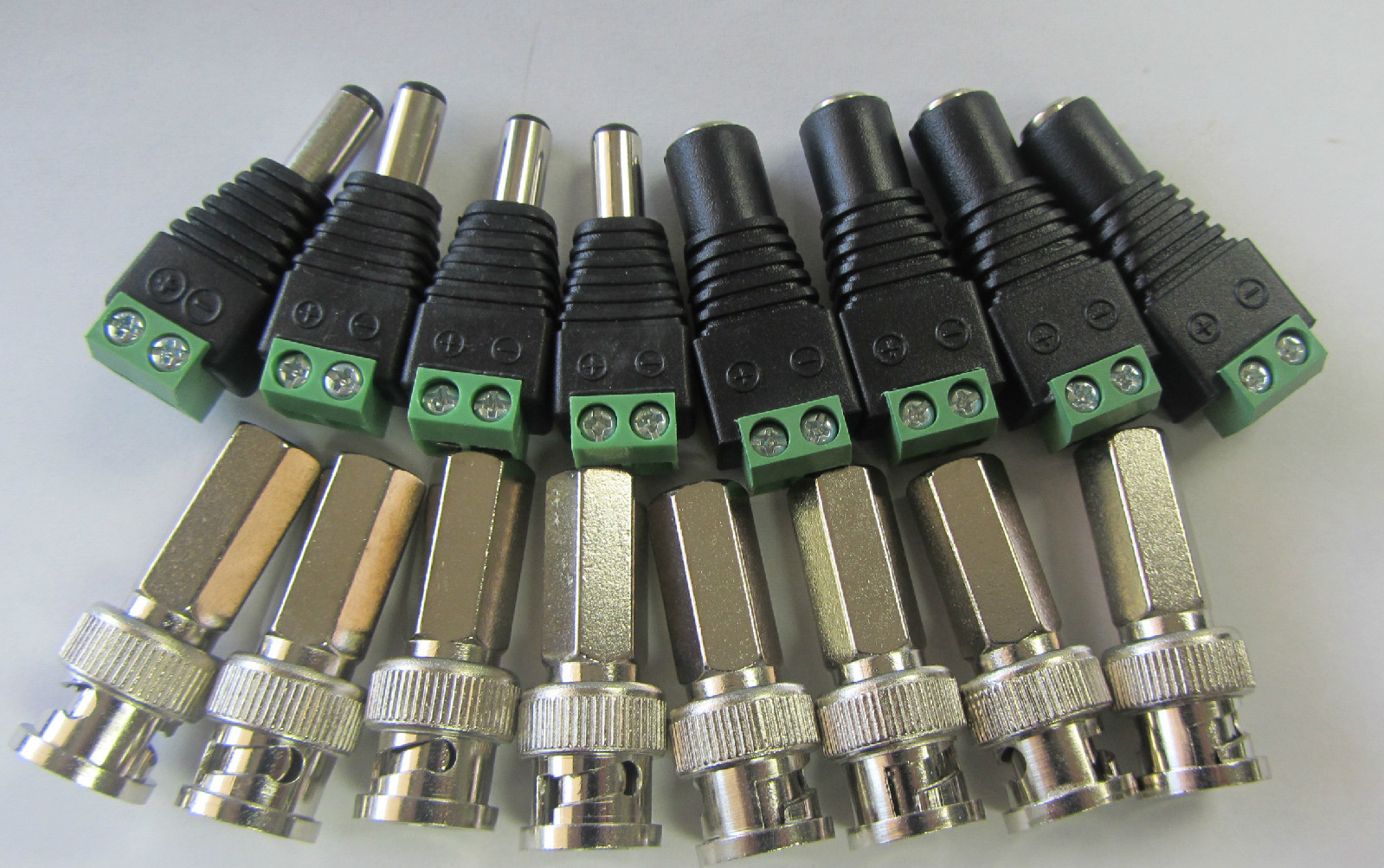 4 CH camera connectors kit (4pcs Female &4pcs male) DC Power Jack  8pcs twist on