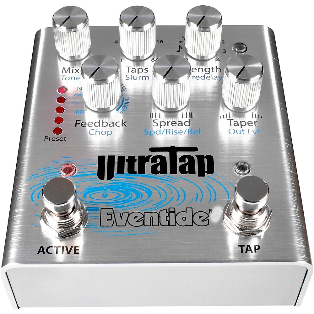 Eventide UltraTap DelayReverb MultiTap Effects Pedal Silver