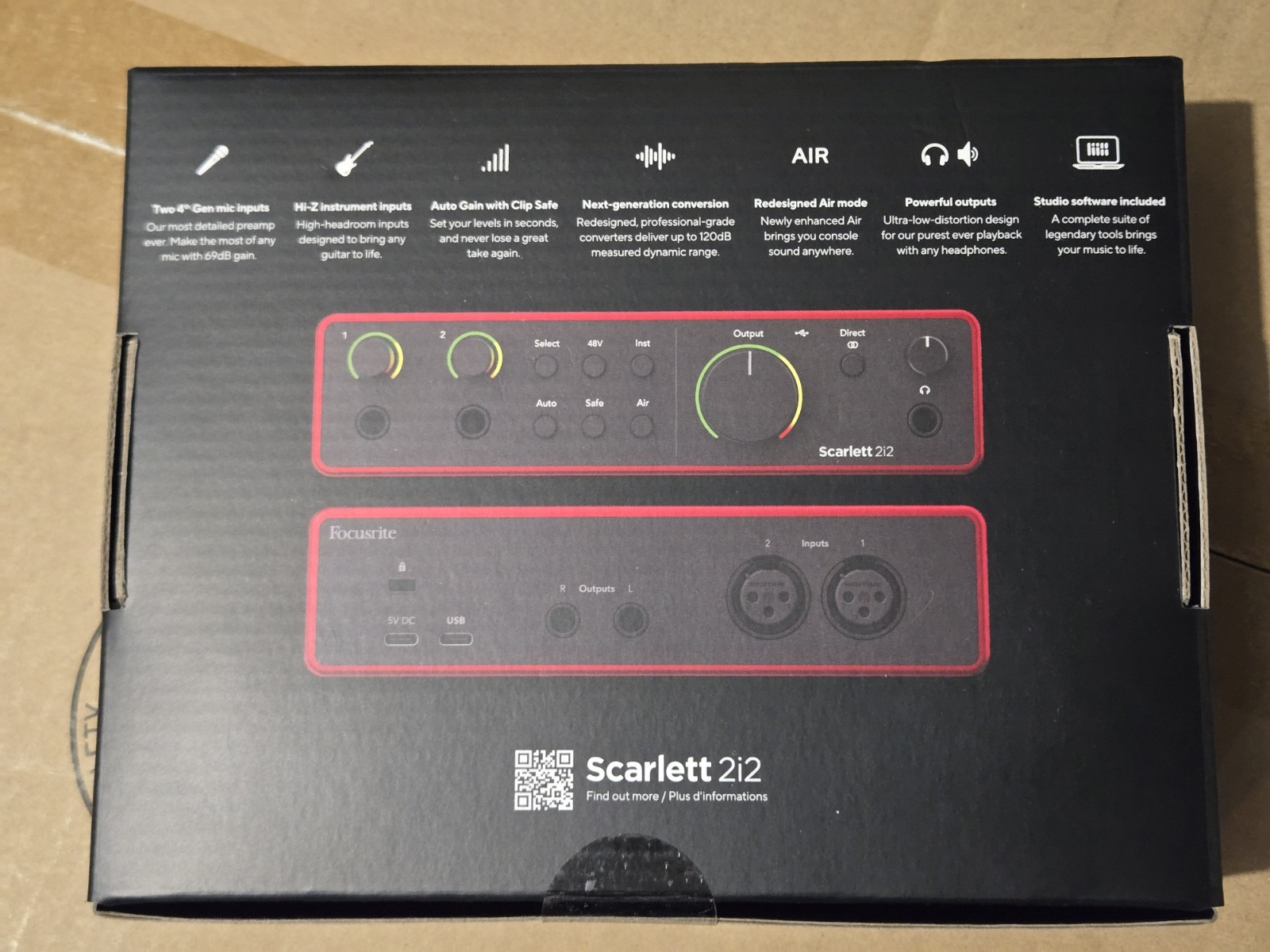Focusrite Scarlett 2i2 4th Gen Audio Interface New USB For Recording Studio