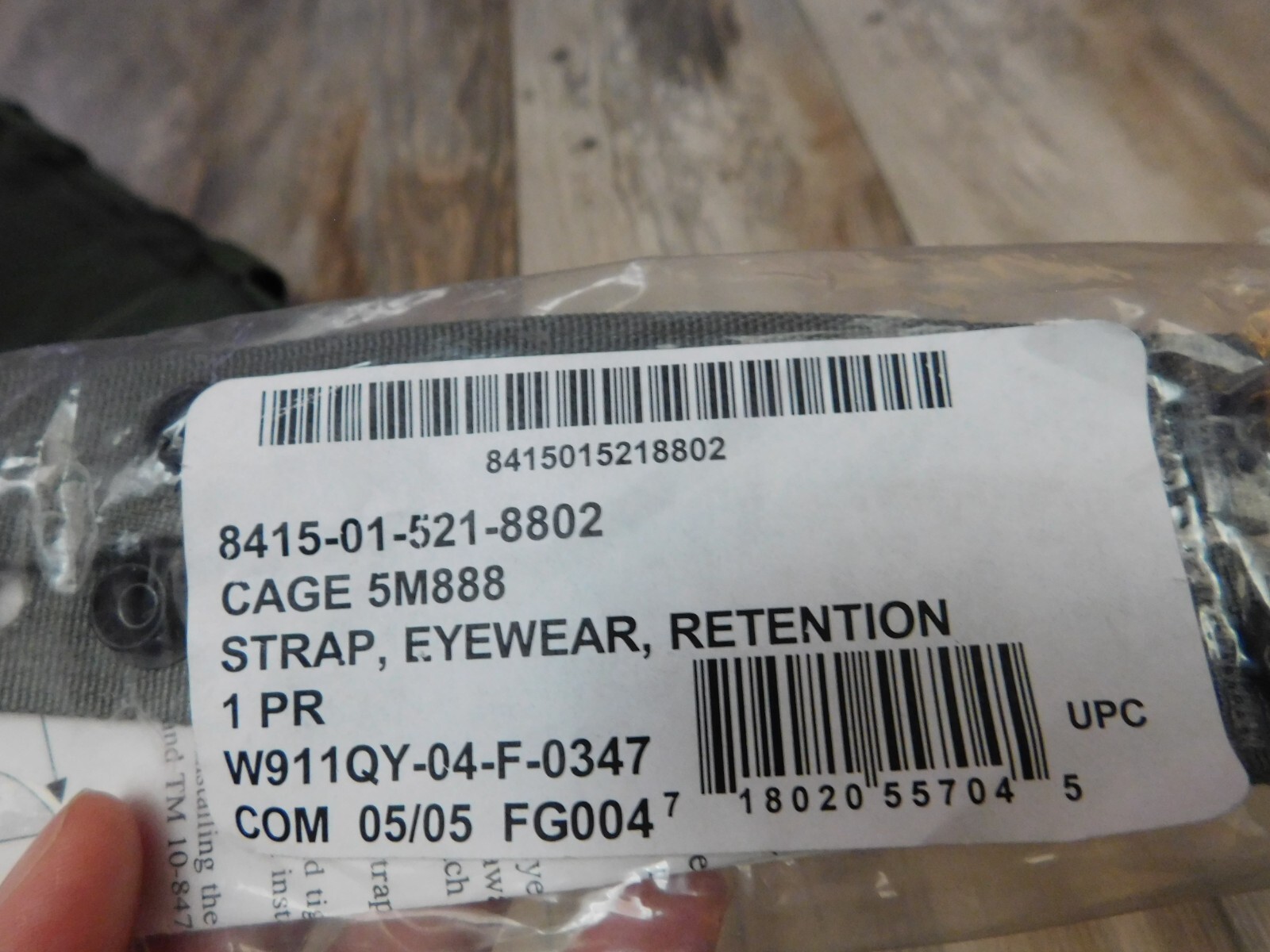 USGI ACH FOLIAGE GREEN EYEWEAR RETENTION STRAP NEW