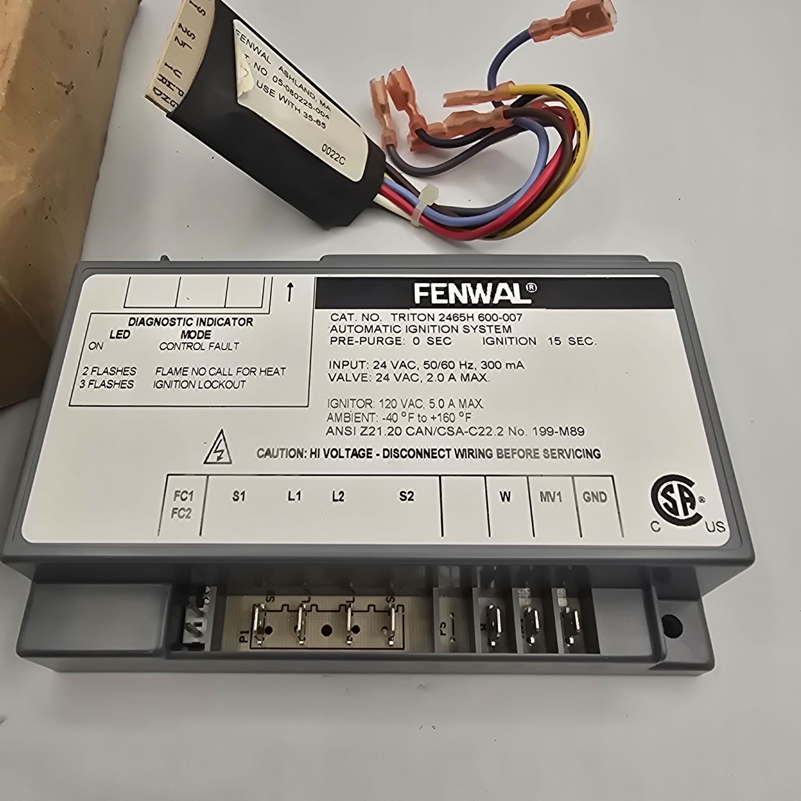 FENWAL Triton 2465H 600-007 Surface Ignition Control Module new with damaged box