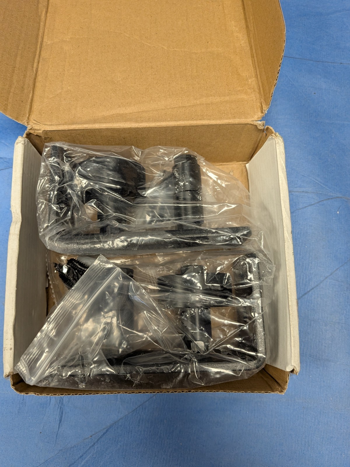 (2-Pk) Sliding Barn Door Floor Guide GCM5155X2, Black.  New, Open-box. Free Ship