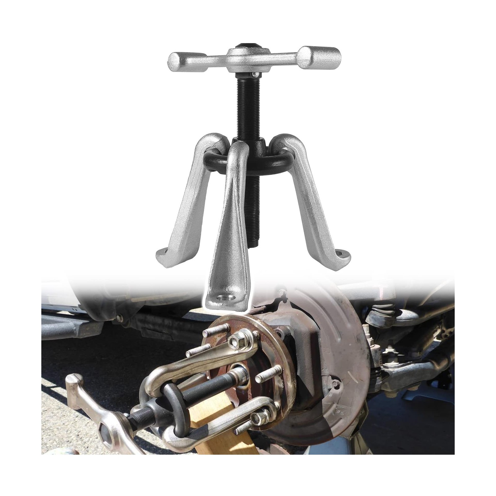 Sunluway Universal 7394 Hub Puller Brake Drum Puller Heavy-Duty Wheel Hub Rem...