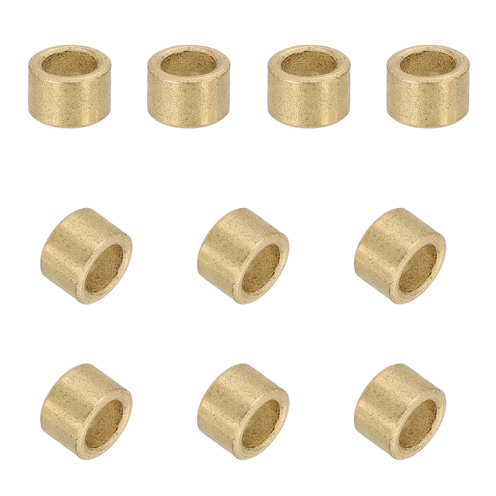 50Pcs Sleeve Bearings 4x6x4mm Self-Lubricating Sintered Bronze Bushings